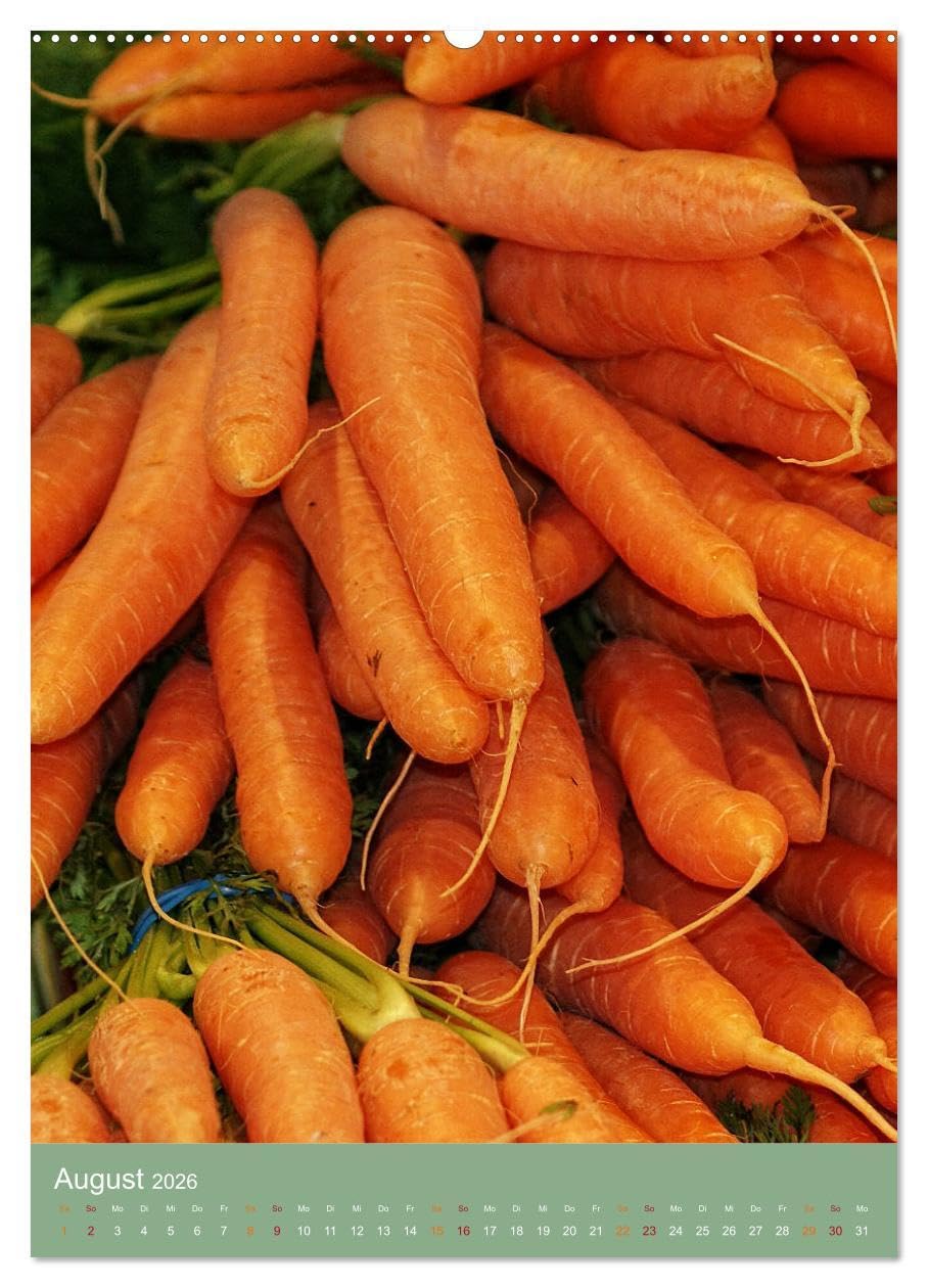 Natürliche Kost - Gesund essen 2026 (Wandkalender 2026 DIN A2 hoch), CALVENDO Monatskalender: Gesunde Ernährung trägt maßgeblich zu unserem täglichen Wohlbefinden bei. (CALVENDO Lifestyle)