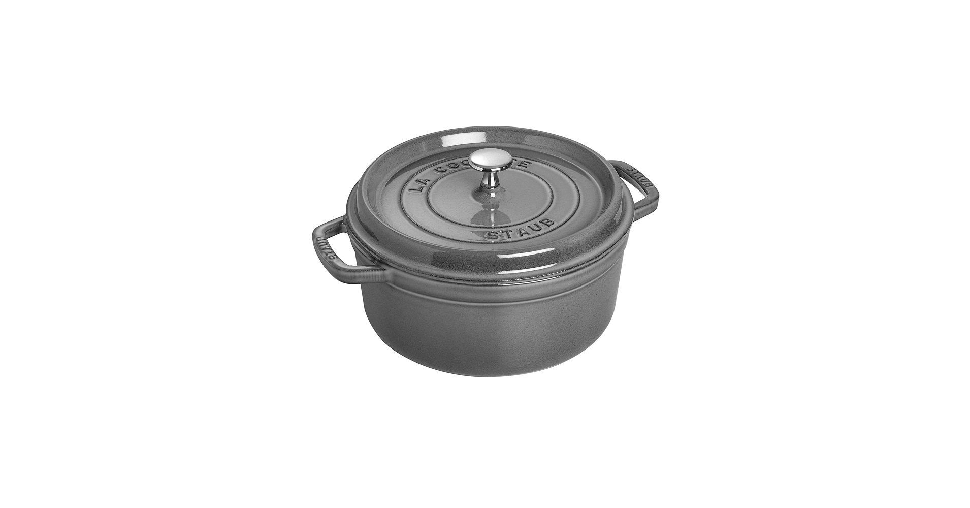 Amazon.com: Staub牌4夸脱圆形鑄鐵鍋: 居家與廚房