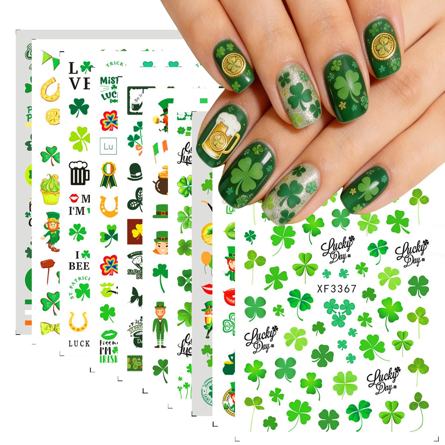 Halloween Nail Stickers - Cute Ghosts & Pumpkins -9