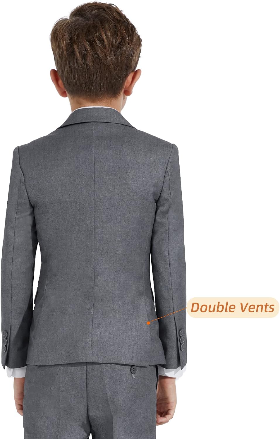 Plavict Boys Suit Formal Wear Set-5 Pieces & 3 Pieces |Slim Fit Suit with Adjustable Waist