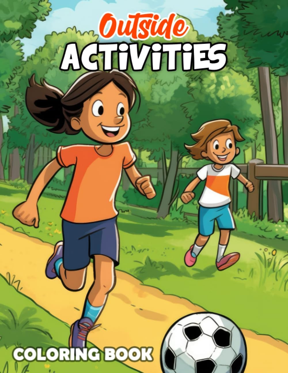 Outside Activities Coloring Book: Discover 30 Vibrant Illustrations of Outdoor Activities in this Coloring Book for Active Souls