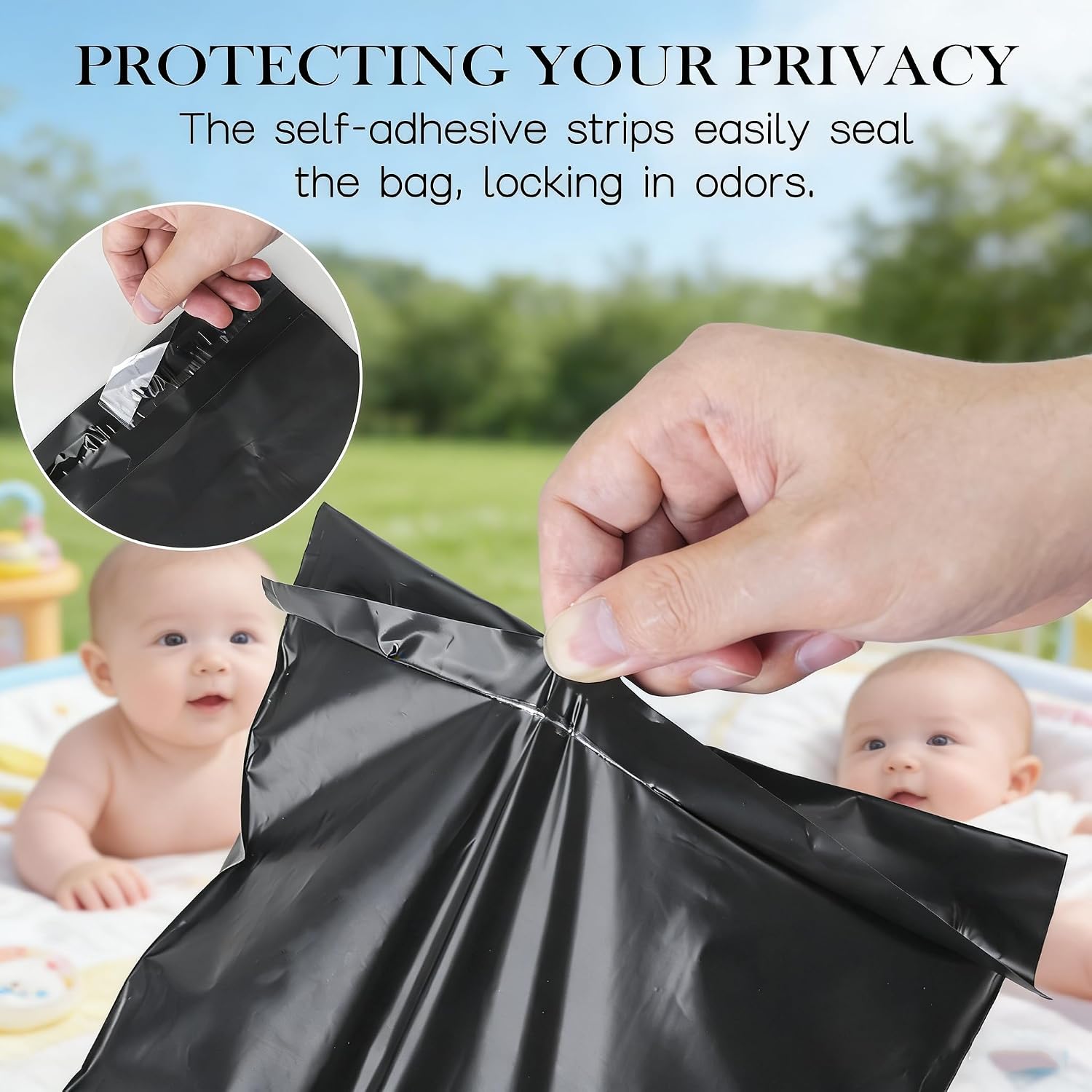 Diaper Bags Disposable Small Diaper Plastic Bags Disposable for Nursing Room Stroller Nursery Travel Camping (100)