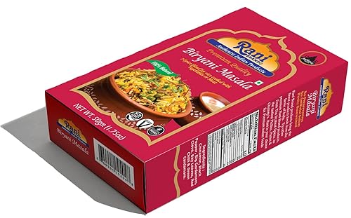 Vista 6 de Rani Biryani Masala Curry (mezcla de 7 especias para platos de arroz indio, pullao/pilau) 1.75 onzas (1.76 oz) ~ Todo natural Vegano Sin