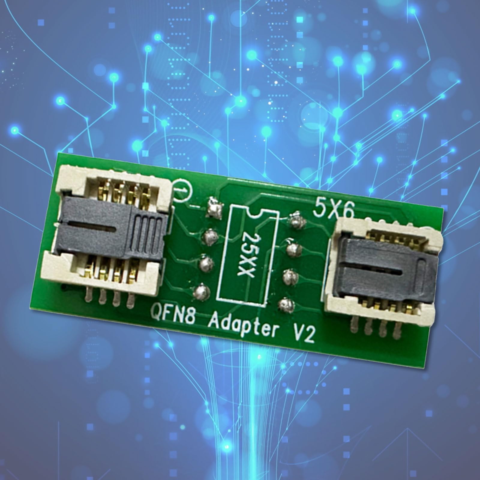 Adattatore multifunzione QFN8 WSON8 MLF8 MLP8 DFN8 a DIP8 per programmazione chip ed editing in laboratori elettronici