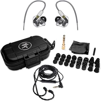 Mackie MP-320 Professional In-Ear Monitors IEMs With Sound Isolation and Triple Dynamic Drivers