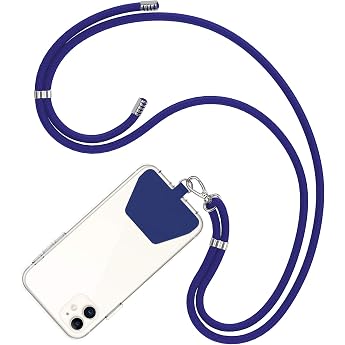 COCASES Handyband Universal zum Umh ngen-Handyband aus Nylon kompatibel mit jeden Smartphones 2 St ck Handygurt Umh ngenband mit Kordel Blau 150