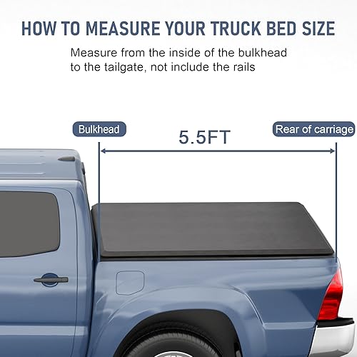 Vista 28 de CARMOCAR Fundas de repuesto para caja de camioneta Toyota Tundra 2007-2021 Cama de 6.5 pies Cubierta Tonneau enrollable suave Accesorios