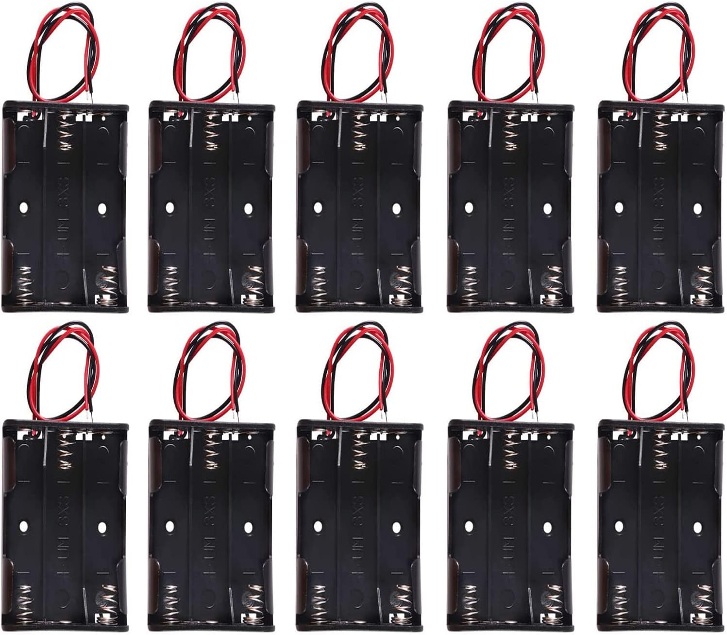 AIMPGSTL 10 AA Battery Case Holder 1.5V, 10PCS DIY Battery