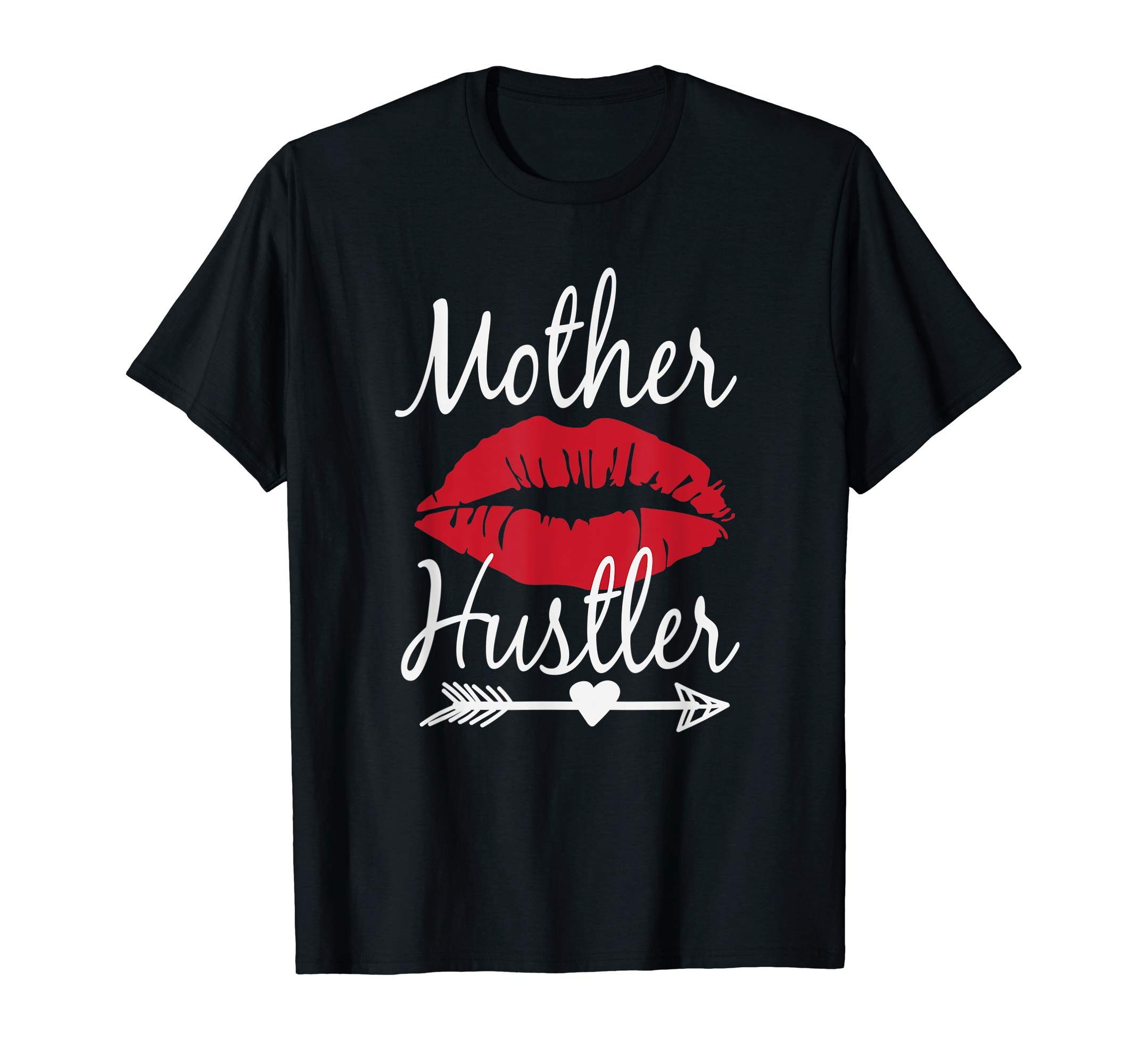 Women Entrepreneur Gifts Hip Hop Woman ClothingMother Hustler Boss Mom Lips Girls Hustle Christmas Gift T-Shirt