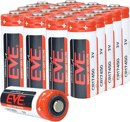 Vista 9 de (10 unidades EVE CR17450 batería de litio 2400mAh 3V reemplazo PLC batería de control industrial