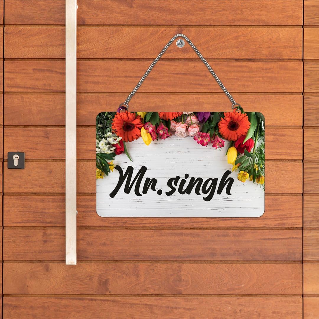 CVANU Customized Wooden Name Plate for Home Entrance Multicolour Size(10.5x18inch)_C1 — Amazon image 15