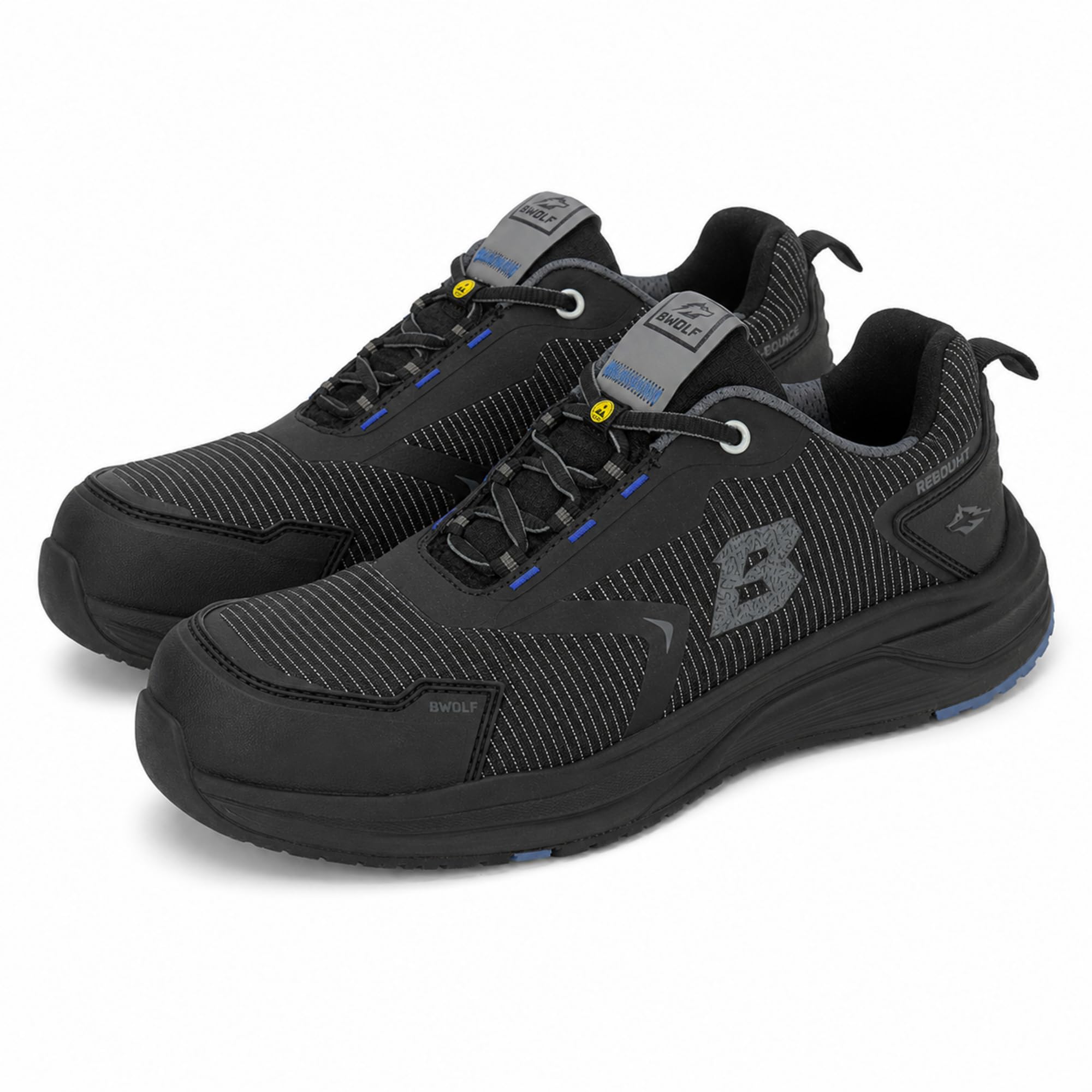 BWOLF Turbo REF S3S Sicherheitsschuhe Unisex – Leichte Arbeitsschuhe mit Komposit-Zehenkappe, metallfreiem Durchtrittschutz, ESD, SR und FO