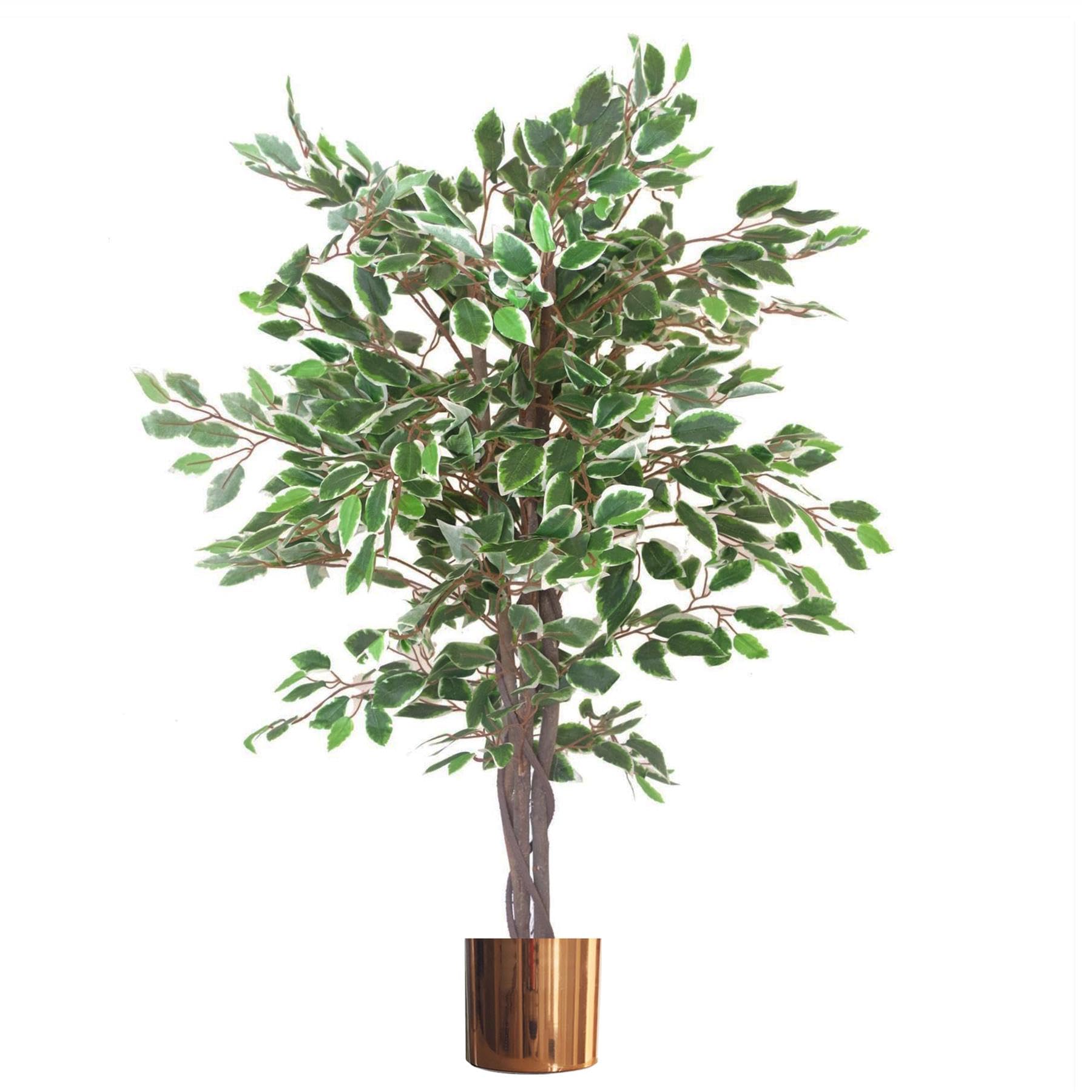 100cm Faux Ficus Tree in Metal Pot