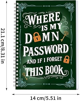 Password Notebook Lightweight Smart Index Page Notebook