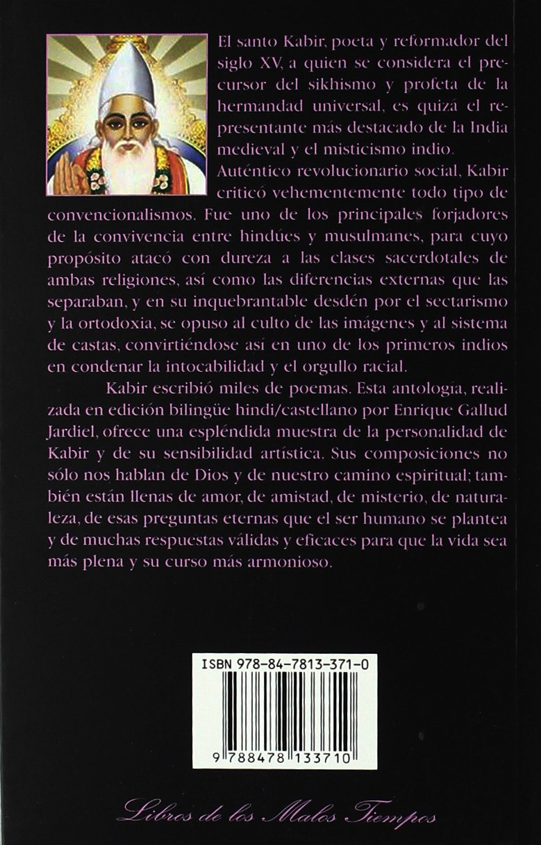 Poemas de Kabir. Mística de la India medieval (Libros de los Malos Tiempos)