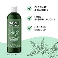 Vista 6 de Champú y acondicionador grasos para cabello y cuero cabelludo, champú desengrasante y acondicionador de árbol de té para cabello graso y cuero