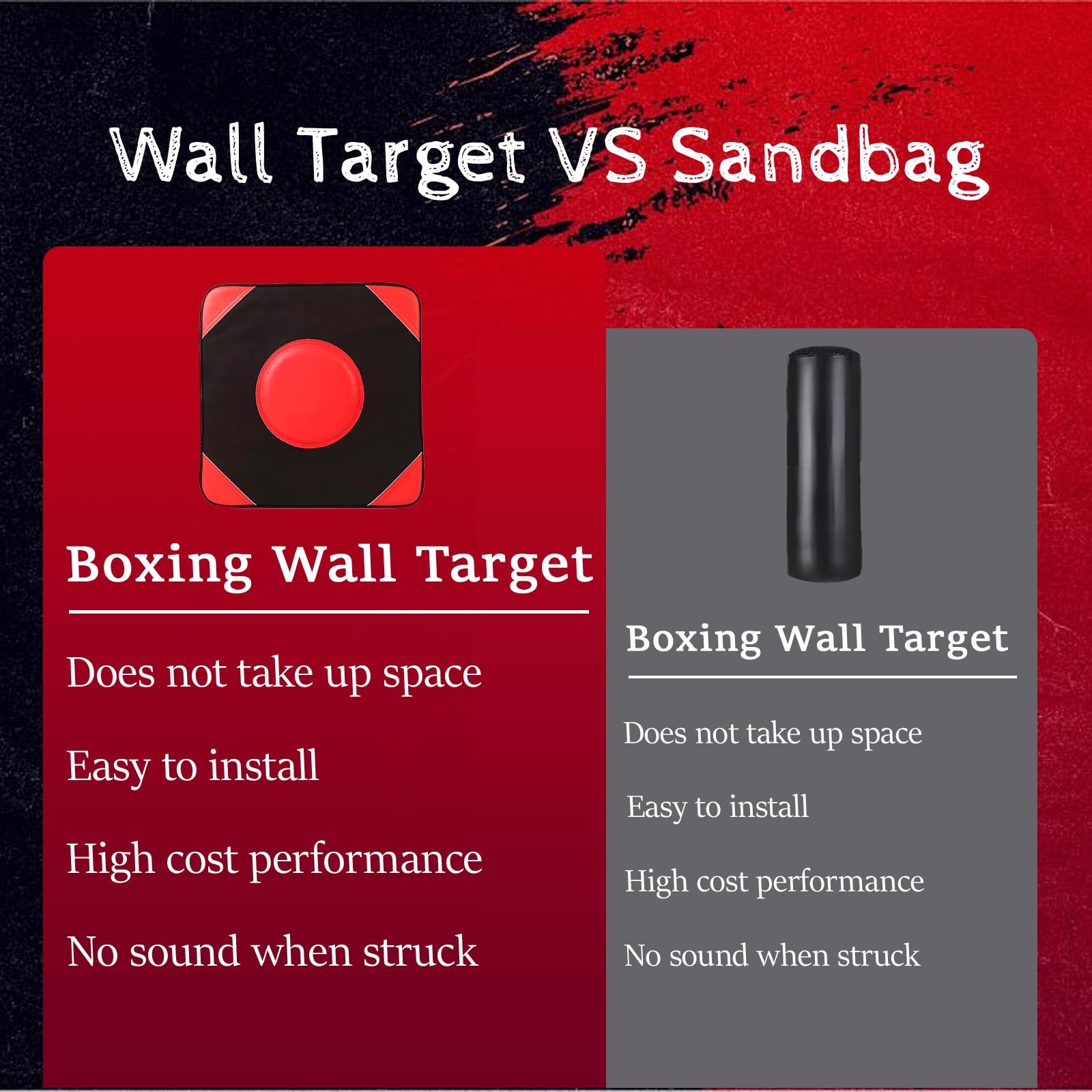 Sacco da Boxe, Materiale Unità di Elaborazione, Tappetino da Boxe Montato a Parete, Sanda Taekowndo Training Bag, per Praticare La Boxe, Fare Esercizio, Sfogare Le Emozioni(20 * 20 * 10 Cm)