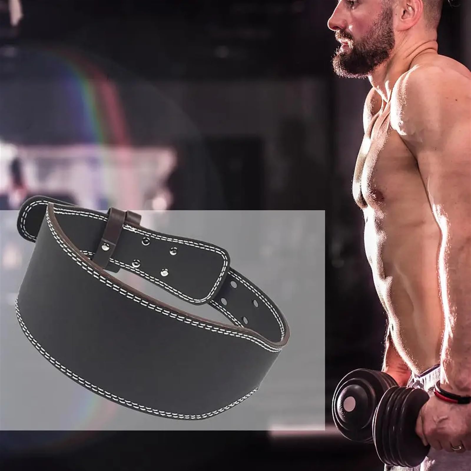 GewichthebergüRtel PU Leder Gewichthebergürtel Gym Fitness Hantel Langhantel Powerlifting Rückenstütze Power Training fürs Fitnessstudio