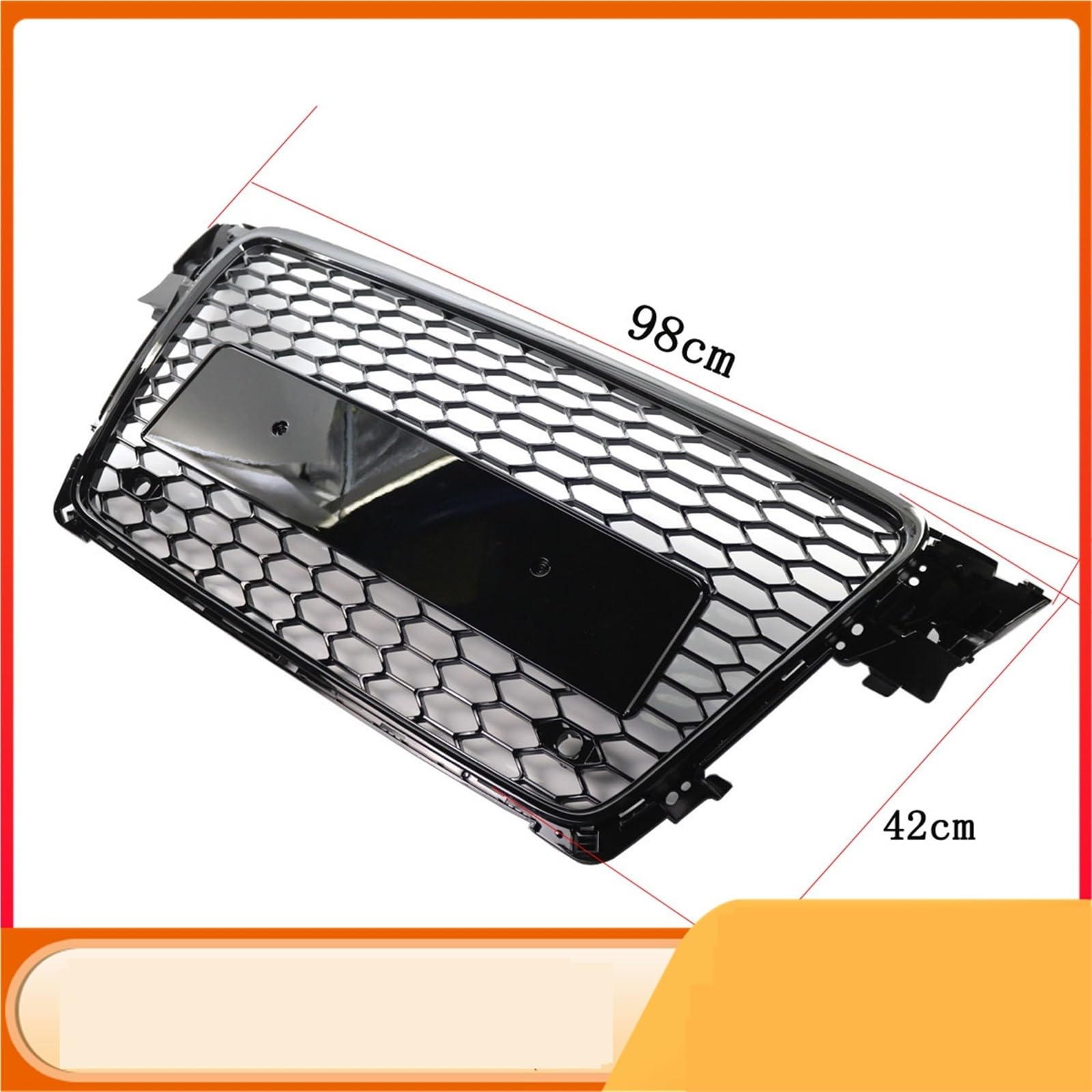 Przedni zderzak siatka plastra miodu pasuje do Audi A4 B8 8T S4 2008-2012 RS4 styl przedni grill osłona grilla grill chłodnicy
