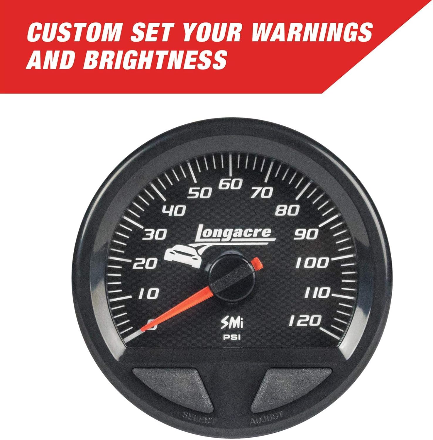 Longacre 52-46741 SMI Elite Waterproof Oil Pressure Gauge