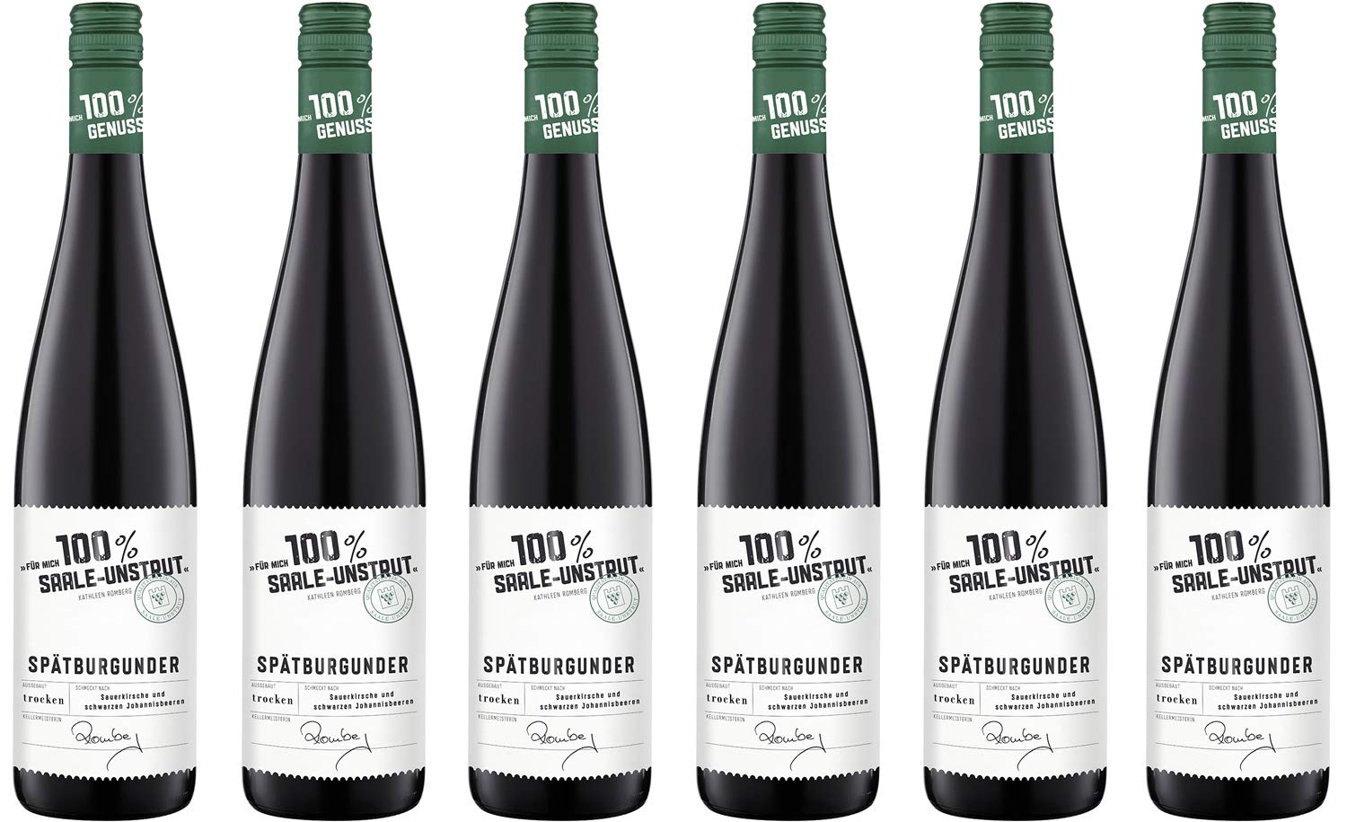 Winzervereinigung Freyburg-Unstrut 100 Prozent Saale- Spätburgunder Kabinett Trocken (6 x 0.75 l)
