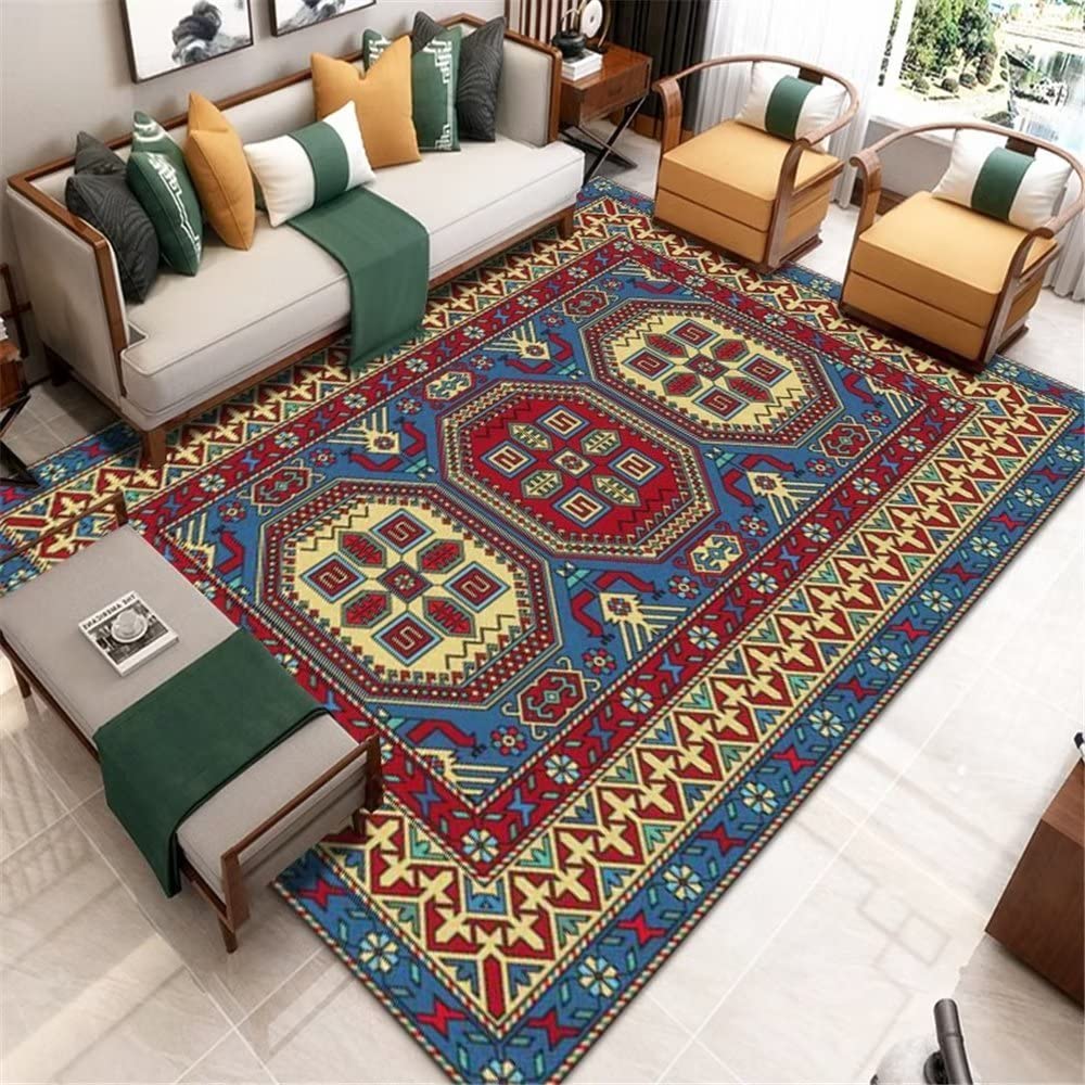 Tapis enfant chambre fille durable et lavable pour salon rétro