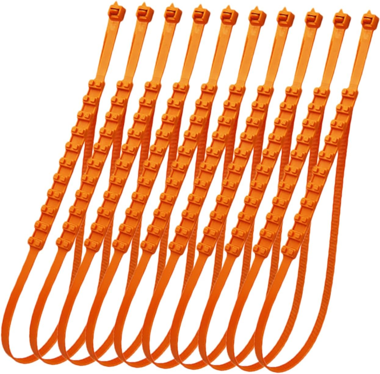 Ciieeo 10Pcs Snow Tire Chains for Cars Skid Cable Ties for Winter Driving Durable Tire Chains for Trucks Suvs Emergency Snow Cables for Mud Ice Conditions