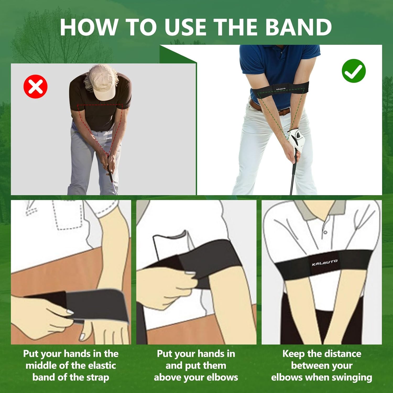 Golf Rope Swing Trainer Set-Golf Swing Training Aid,Improved Golfers Swing and Master Tempo,Golf Gifts for Men Golfers,Included Swing Correcting Arm Band&Rope Trainer with Weighted Ball