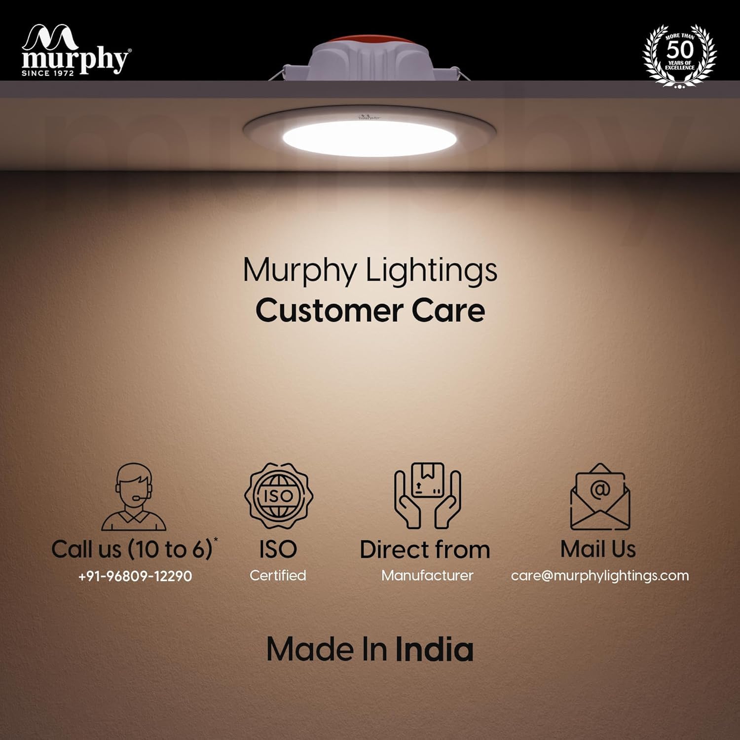 Murphy Claro LED Downlights - Pack of 4 -6