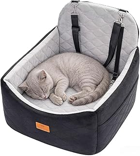 Dog Car Seat for Small/Medium Dog/Cat up to 30 lbs Memory Foam Pet Booster