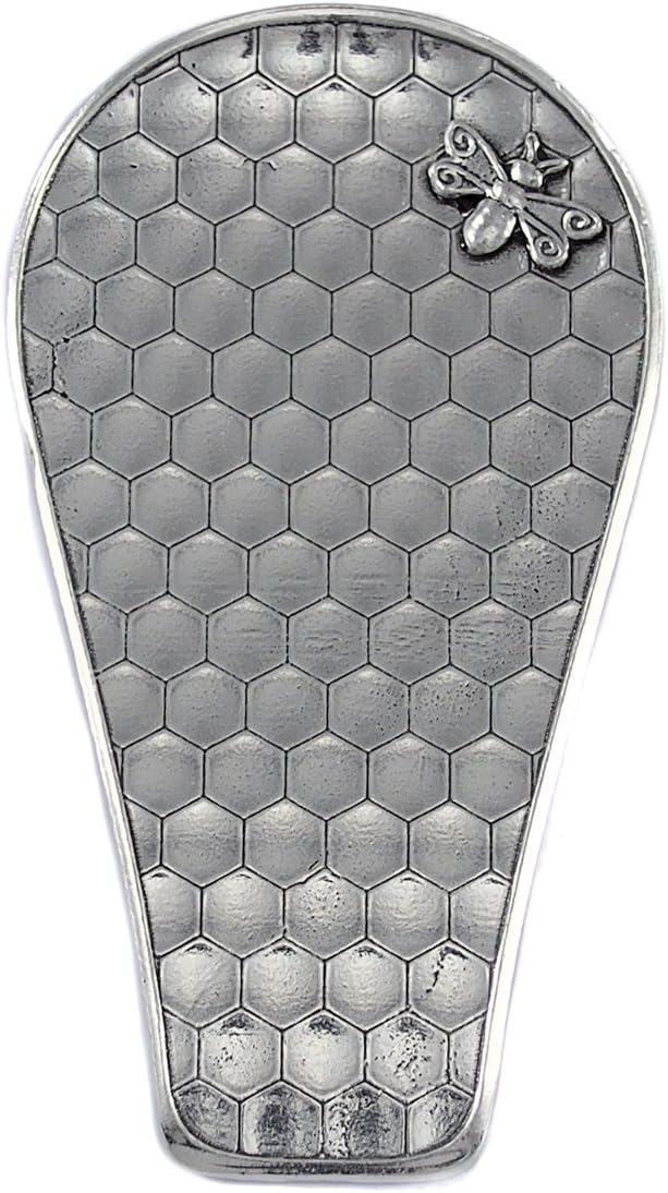 Crosby & Taylor Honeybee American-Made Pewter Spoon Rest