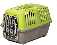 MidWest Spree Hard-Sided Pet Carrier for Cats & Small Dogs - 22 Inch Green Travel Crate, Ventilated, Easy Assembly & Carry Handle