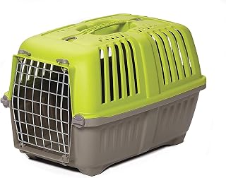 MidWest Spree Hard-Sided Pet Carrier for Cats & Small Dogs - 22 Inch Green Travel Crate, Ventilated, Easy Assembly & Carry Handle