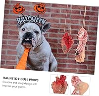 Vista 7 de TOYANDONA 2 piezas de órgano humano simulado colgante, broma, juguetes de broma de sangre de Halloween, accesorios de sangre de Halloween