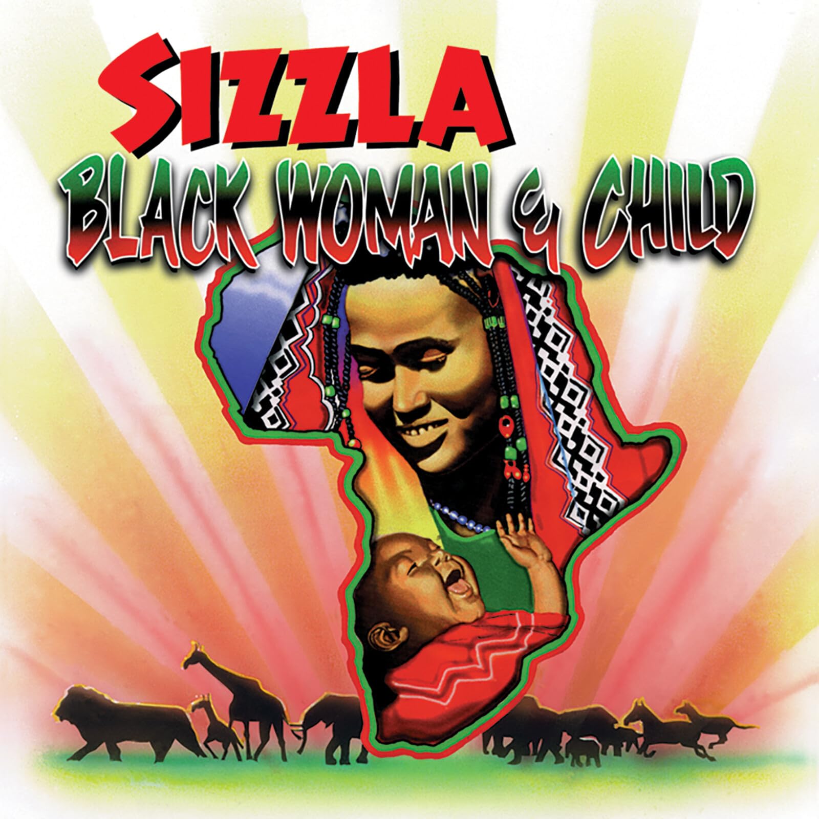 Black Woman & Child (Colour