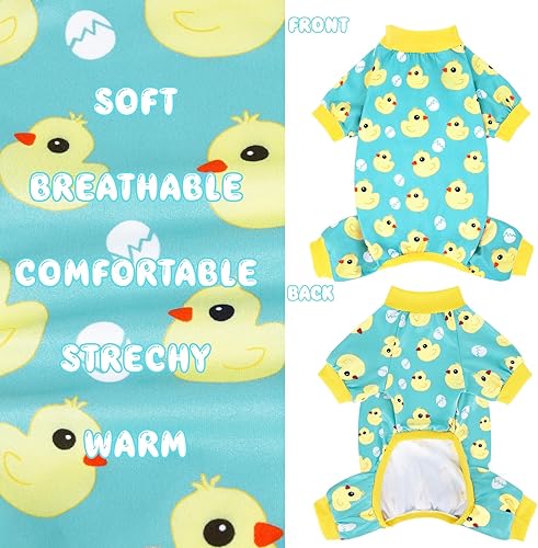 Miniatura 6 de XPUDAC Pijama de 4 piezas para perros pequeños, ropa para cachorros, trajes para perritos, camisas de Navidad, pijamas para mascotas y gatos, talla