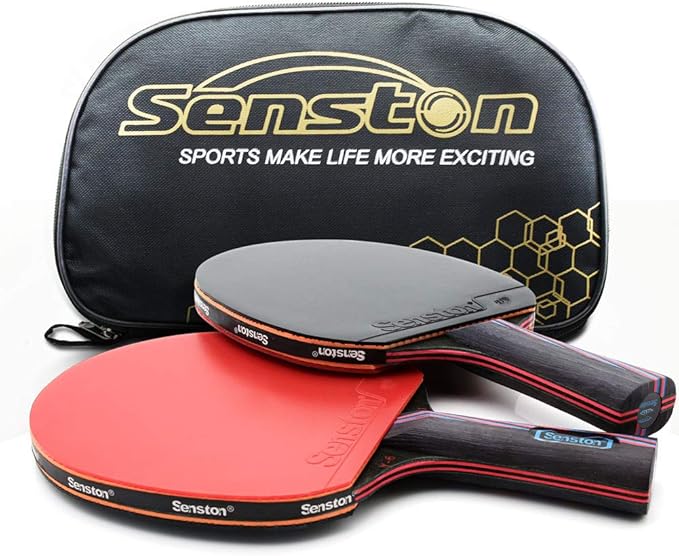 Senston Ping Pong Paddles Set Includes 2 High Performance Table Tennis