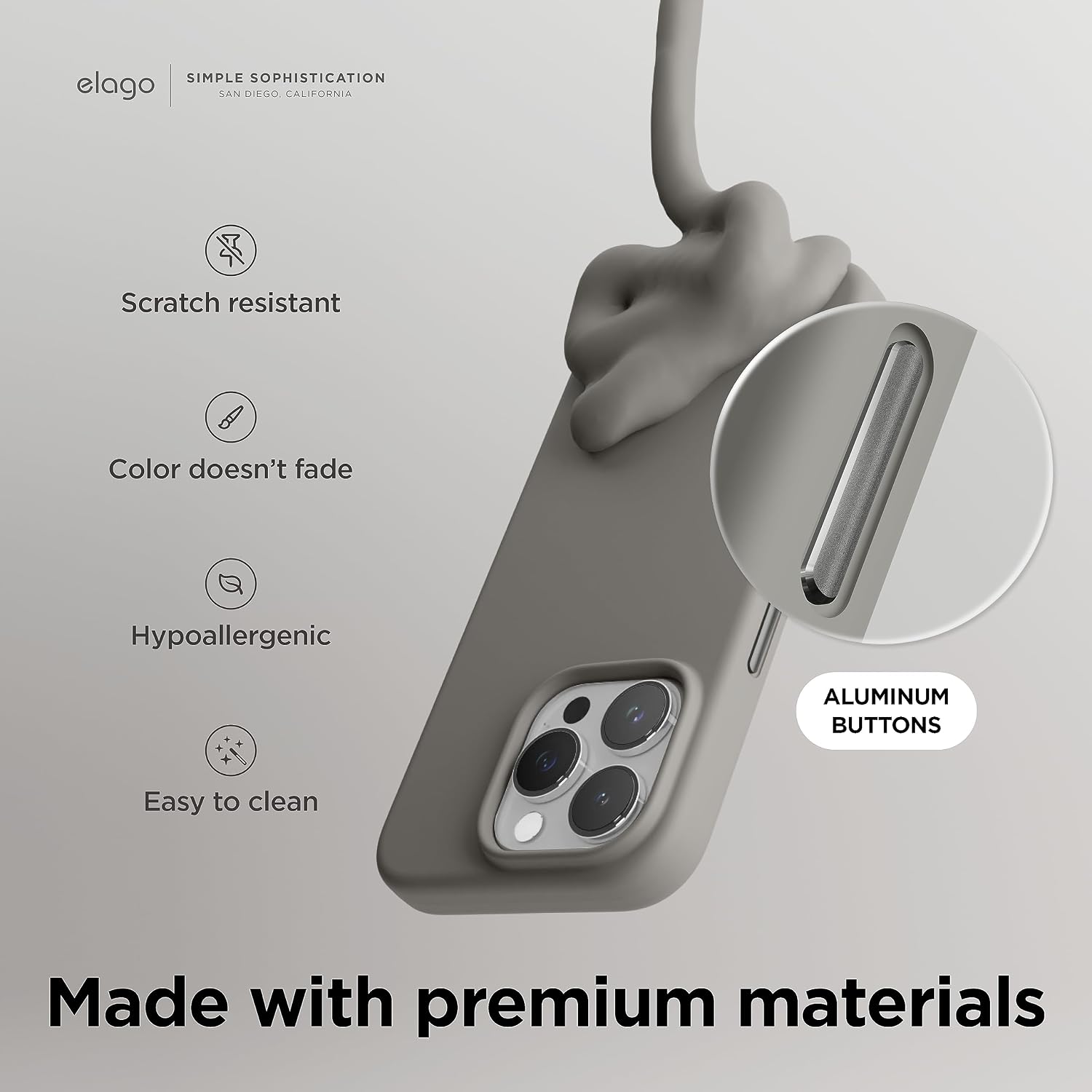 elago Premium Magnetic Silicone Case for iPhone 15 Pro Max image 5