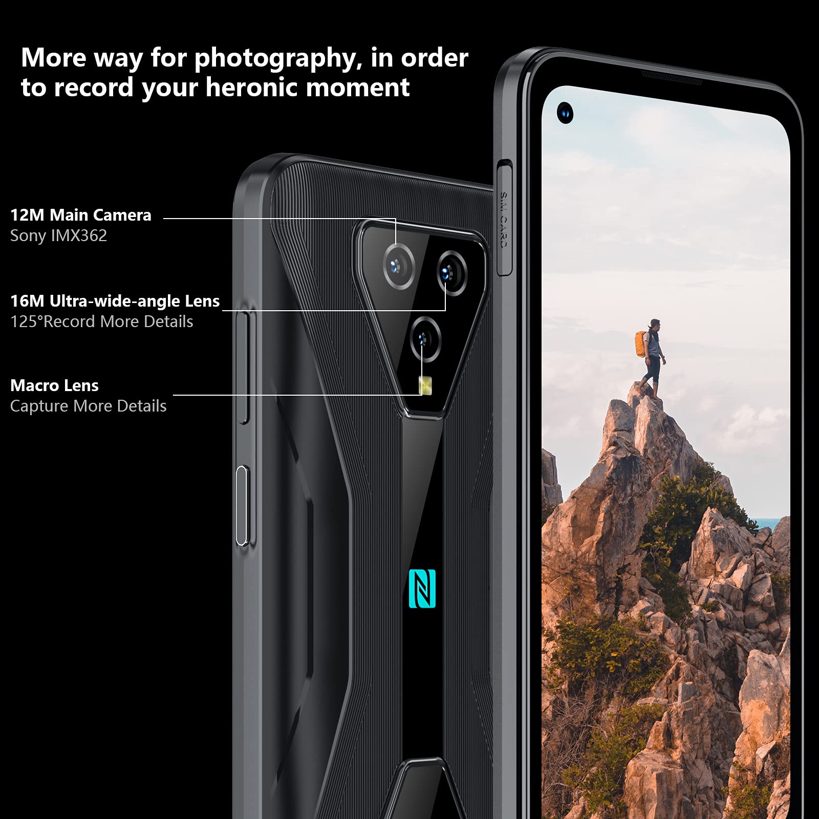 Blackview 5G Rugged Smartphone Unlocked, BL5000 Dual SIM Rugged 