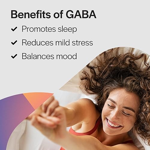 Miniatura 5 de PureFormulas GABA 500 mg - 60 cápsulas | Suplemento natural GABA (ácido gamma-aminobutírico) | Relajante para apoyo al sueño, alivio del dolor,