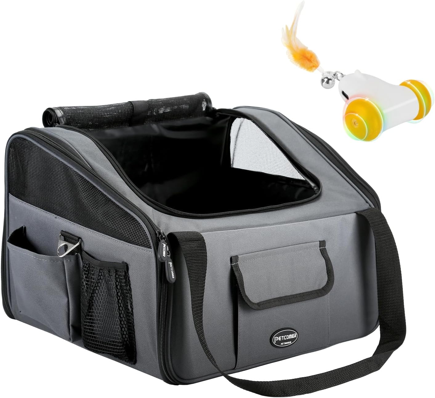Pettom Pet Car Booster Seat Carrier Airline Approved for