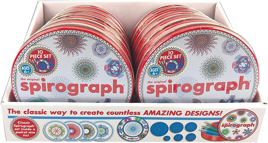 Spirograph Mini Gift Tin -- The Classic Way to Make Countless Amazing Designs! -- 6+ : Toys & Games