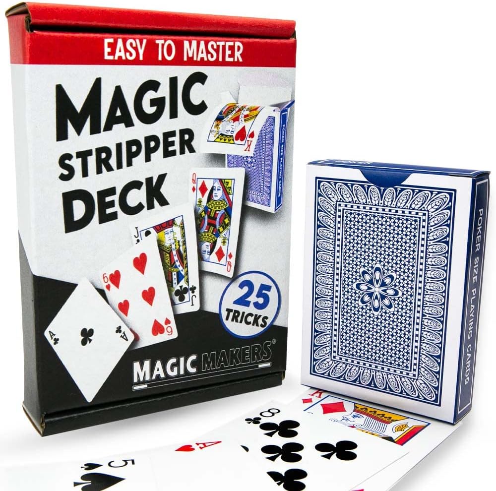 Magic Makers Stripper Deck, Pro Brand Poker Size, Red OR Blue Assorted  Colors, Magic Kits & Accessories - Amazon Canada