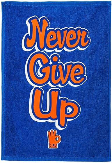 John Cena Never Give Up Blue Orange WWE Authentic Rally Towel : Amazon.co.uk: Clothing