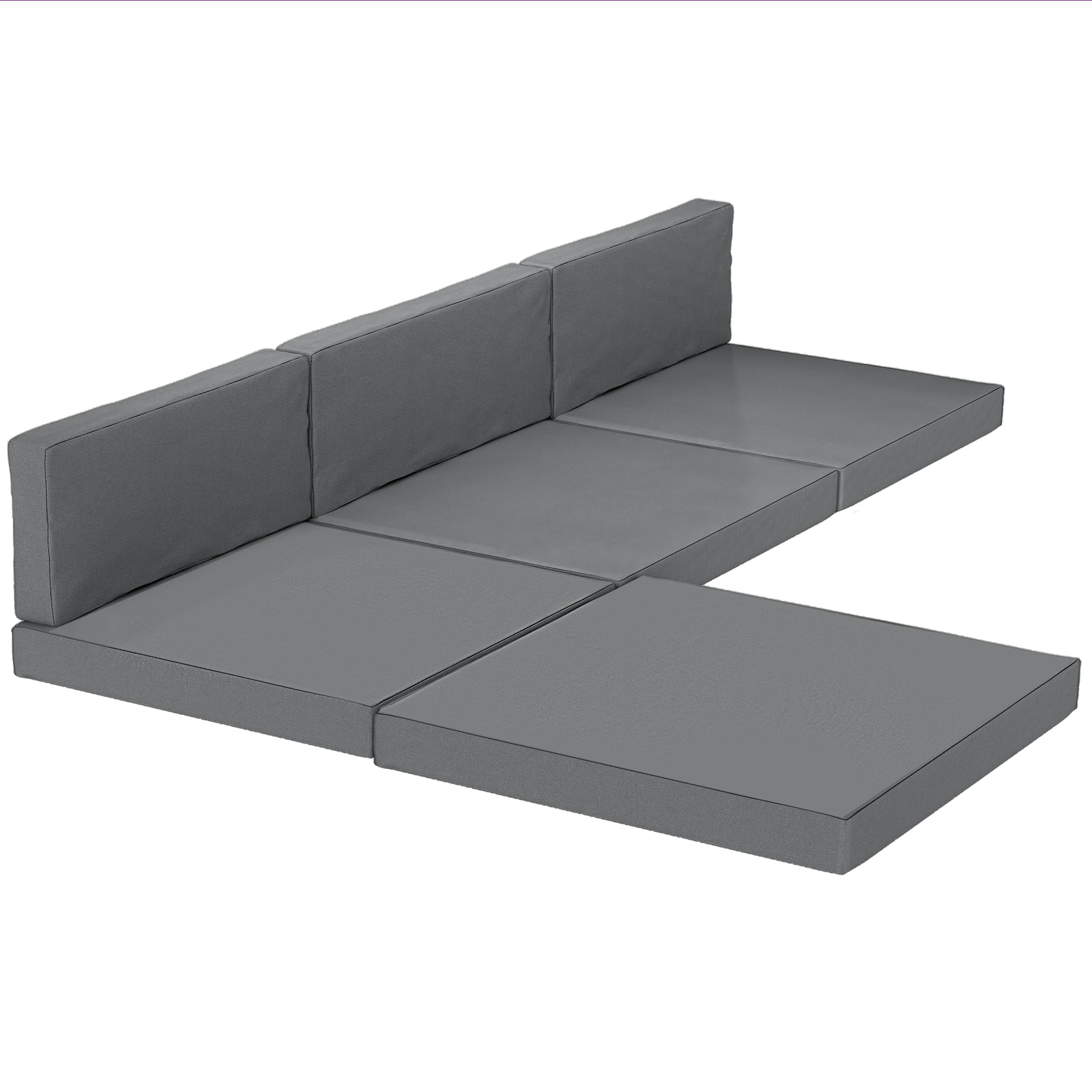 Outsunny - Patio Furniture Cushion Set - 7 Piece - Dark Grey - Water-Repellent