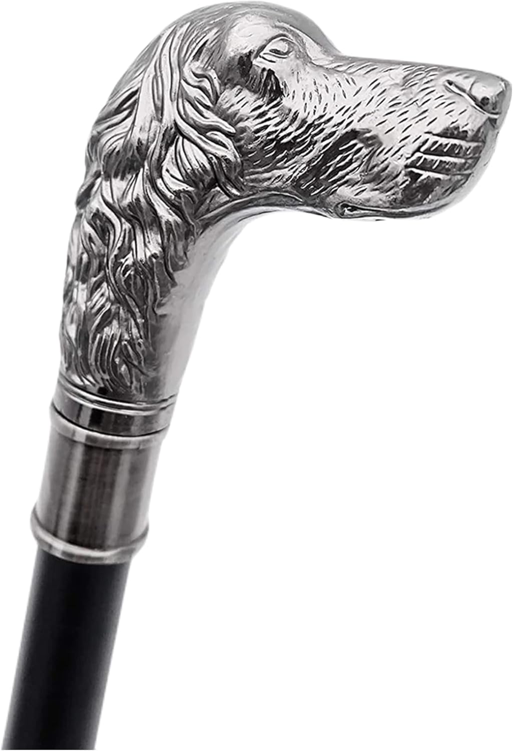 Antique Cane Dog Head Handle Walking Stick Cane Wooden Walking Stick