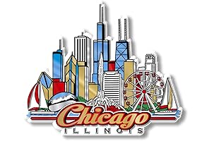 Chicago City Magnet: An Iconic Illinois Souvenir