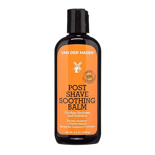 Van Der Hagen Bálsamo calmante para después del afeitado, ingredientes naturales para calmar e hidratar el acabado posterior al afeitado, sin