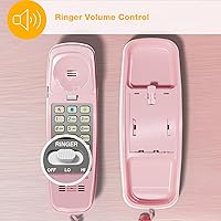 Vista 43 de Teléfono con cable AT&T 688 pies, Negro