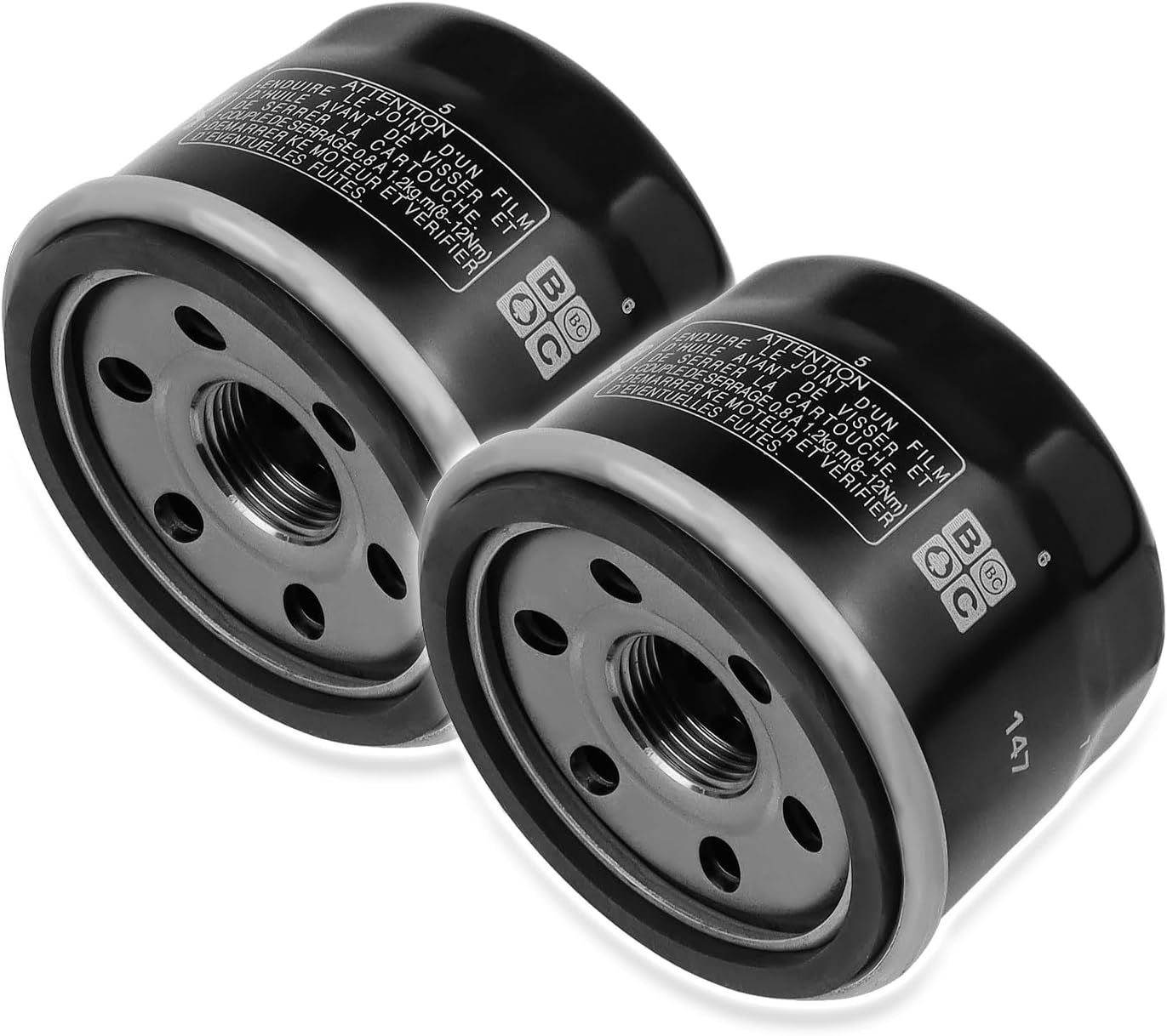 2PCS Oil Filter Replacement for Yamaha Kodiak 700 YFM700K 2016-2018 Raptor 660 YFM660R 2001-2005 Vstar 1300 XVS1300 2007-2012